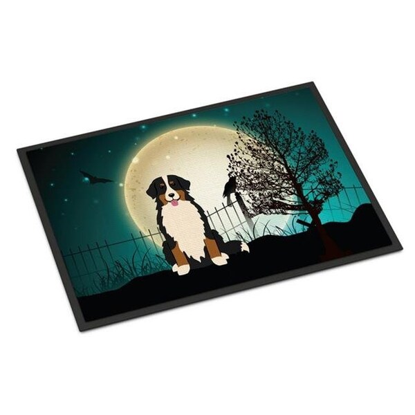 Carolines Treasures BB2226MAT Halloween Scary Bernese Mountain Dog Indoor or Outdoor Mat; 18 x 0.25 x 27 in. BB2226MAT - main
